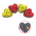 Clip-On Flashing Emergency Warning LED Light -Heart